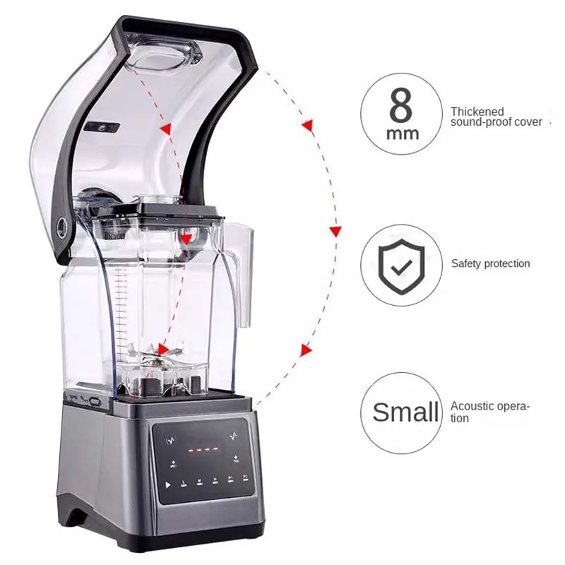 Commercial Heavy Duty Mechanical Blender Juicer Smoothie Machine Multi-Purpose Food Processor Blades High Power