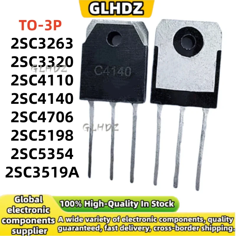 brand new 5UNITS 2SC3263 2SC3320 2SC4110 2SC4140 2SC4706 2SC5198 2SC5354 2SC3519A TO-3P
