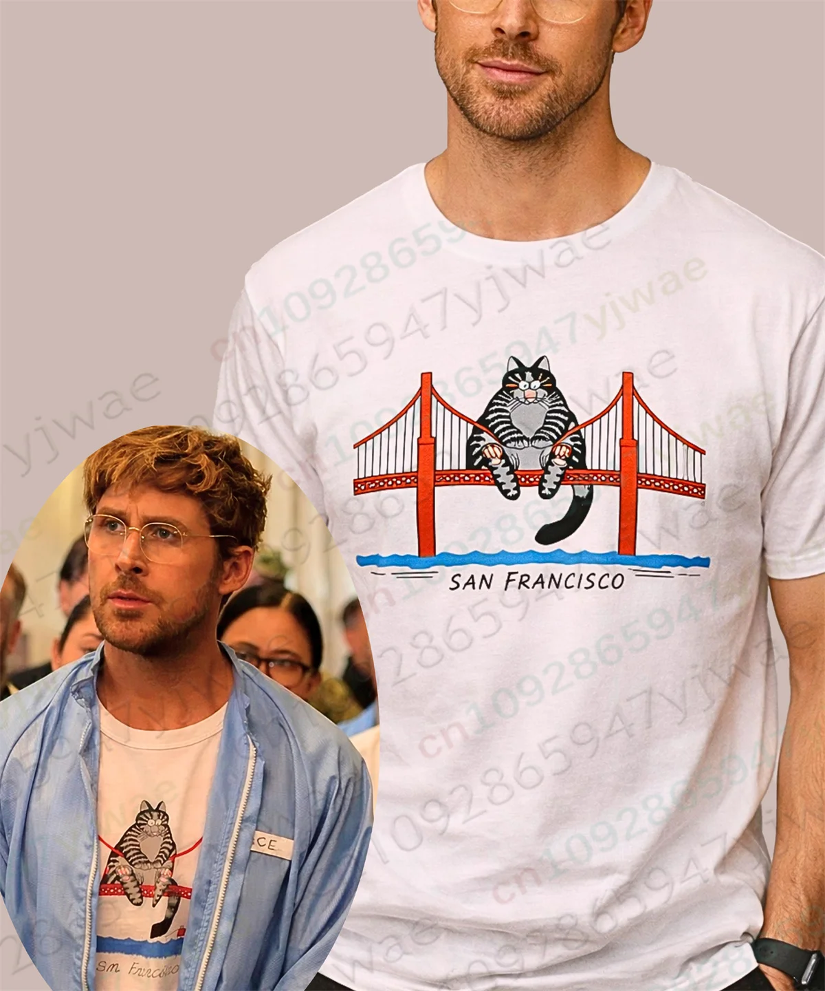 T-shirt imprimé Project Hail Mary Golden Gate Bridge Cat, style Ryland Grace, t-shirt de haute qualité pour hommes et femmes, été