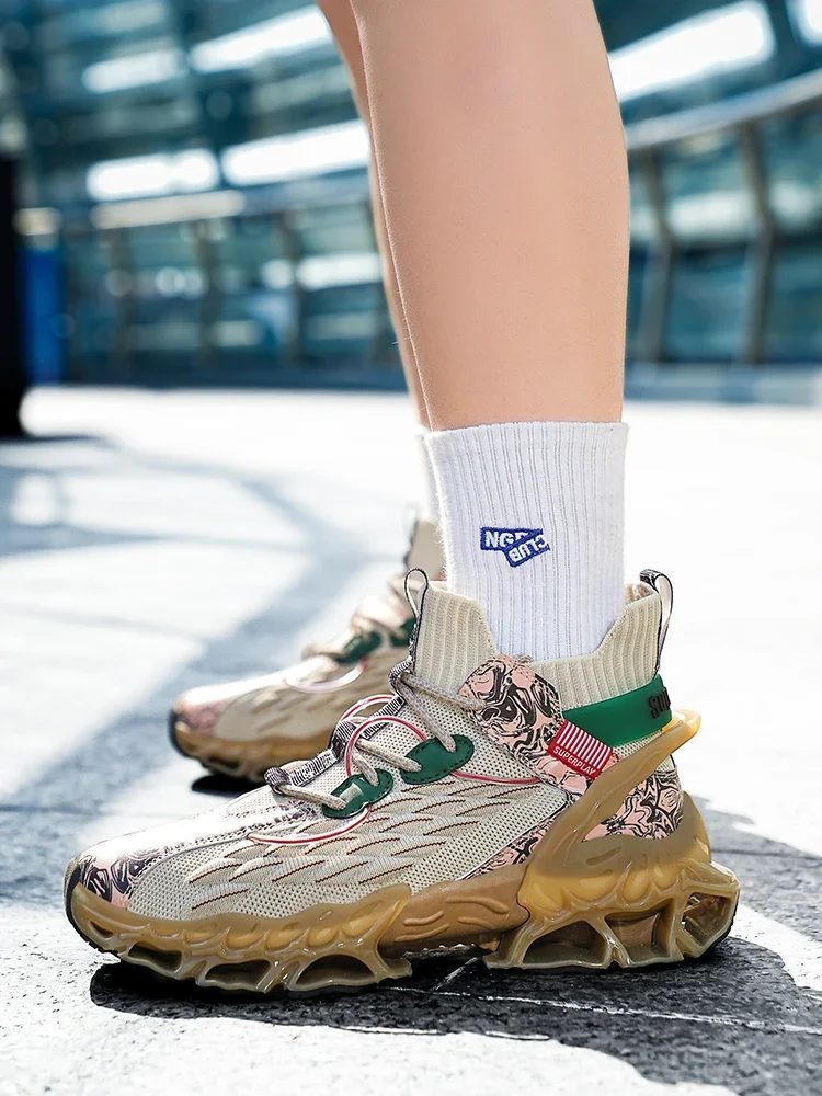 

Баскетбольная обувь высокого качества, мужские кроссовки, баскетбольная обувь для мальчиков, осенняя нескользящая уличная спортивная обувь с высоким берцем, мужская спортивная обувь для спортзала