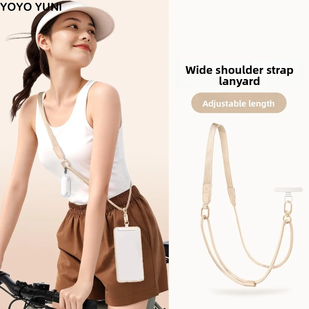 

Adjustable Mobile Phone Lanyard Dual Widths Long Crossbody Phone Strap Neck Hanging Detachable Mobile Phone Chain Cell Phone