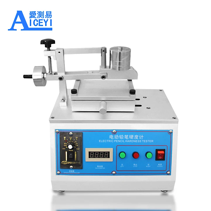 

Electric Pencil Hardness Tester with Adjustable Load (500g/250g) 45 Testing Angle 120x170mm Platform
