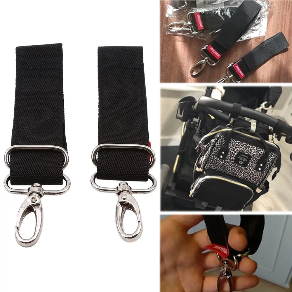 Newborn Accessories Hanger Straps 360 Degrees Nylon Stroller Accessories Stroller Hook Pushchair Clip Diaper Bag Hanger