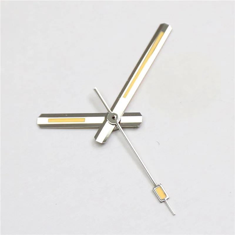 ساعة يد فضية عالية الجودة مملوءة بالزيت البرتقالي لحركات NH34 NH35andNH36 أجزاء ساعة ذاتية الصنع باللون الأصفر والأخضر