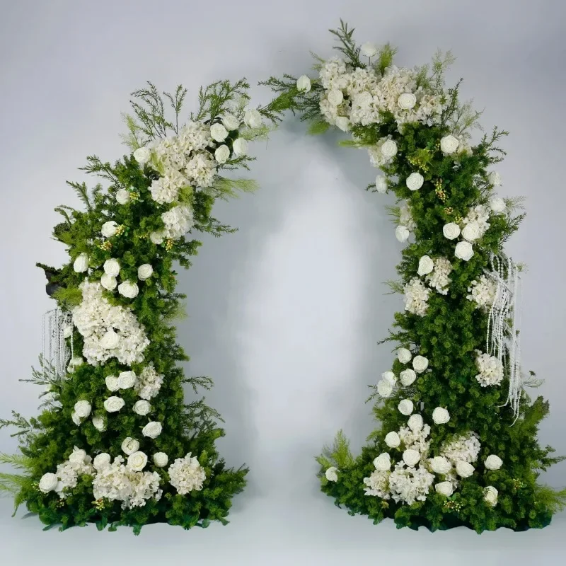 Mori horn arch floral set simulated plant fake flower gardening wedding arrangement storefront window activity decoration