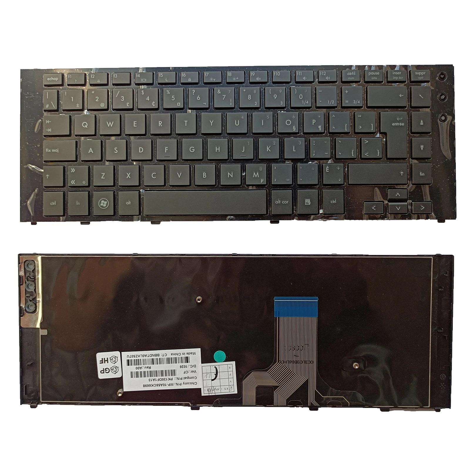 New for HP Probook 5320 5320m Laptop Keyboard 618843-001 CF Black With Frame