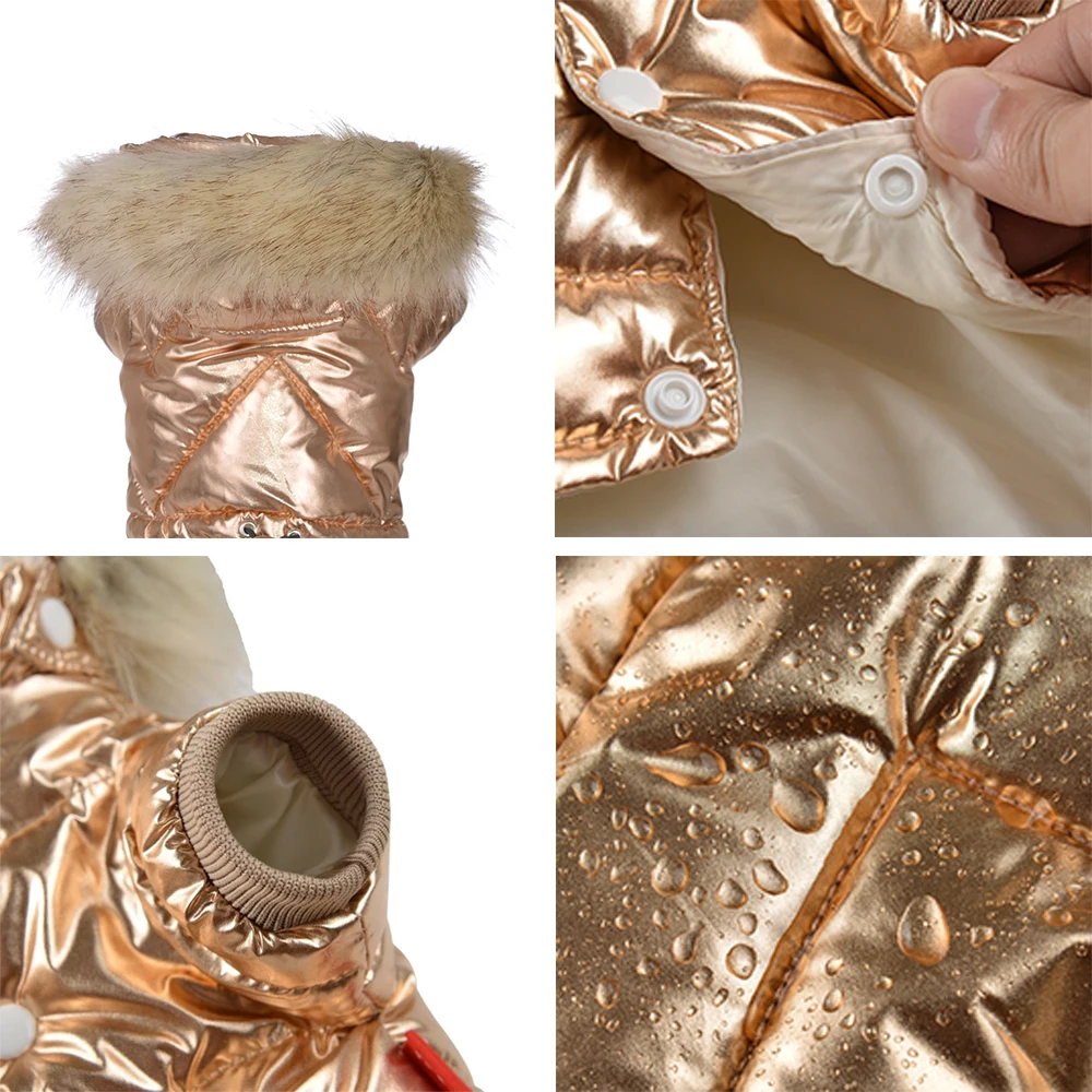 هوديي كلب سترة معطف للكلاب الصغيرة المتوسطة الشتاء الدافئة الصوف الملابس يندبروف جرو بذلة تشيهواهوا الفرنسية البلدغ #2