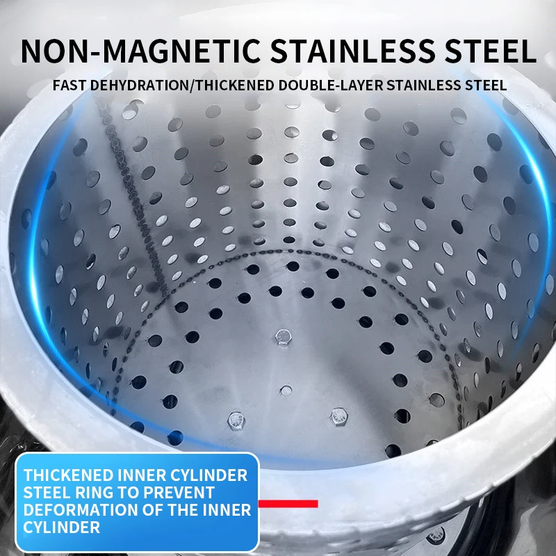 1100W Vegetable Dehydrator Deoiler Industrial Hotel Commercial Food Stainless Steel Dryer Large Deoiler