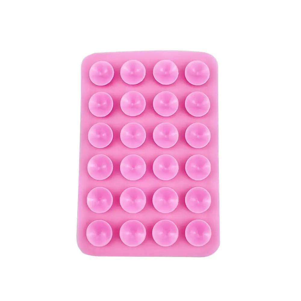 

Клейкая силиконовая присоска, кронштейн на присоске, многофункциональная фиксированная накладка для мобильного телефона, 24 квадрата, прочные присоски