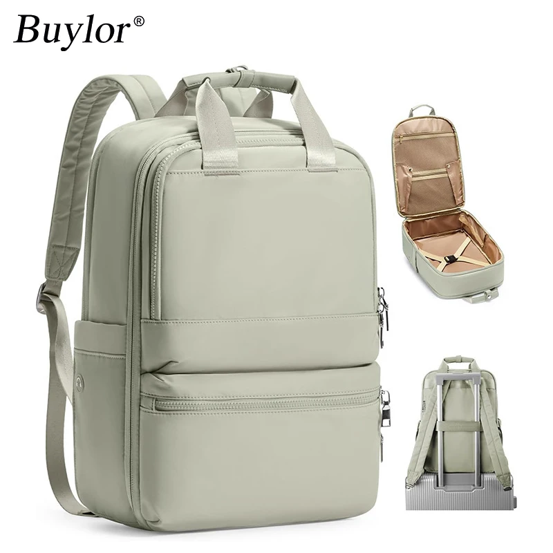 

Buylor новый дорожный рюкзак, деловой рюкзак, простая 15-дюймовая сумка для ноутбука, большой вместительный рюкзак для ручной клади, повседневная школьная сумка