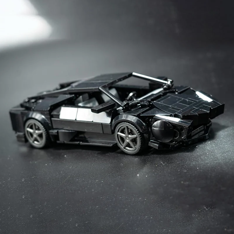 

Speed Racing Car Model MOC Building Bricks Black Hypercar Modular Technology Children Holiday Gifts Assemble Toys Suit