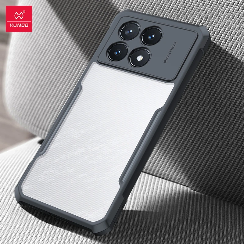 Xundd Case For Xiaomi POCO X6 Pro For POCO X6 Case Airbag Anti-drop Shell Camera Protection PC&TPU Back Transparent Cover