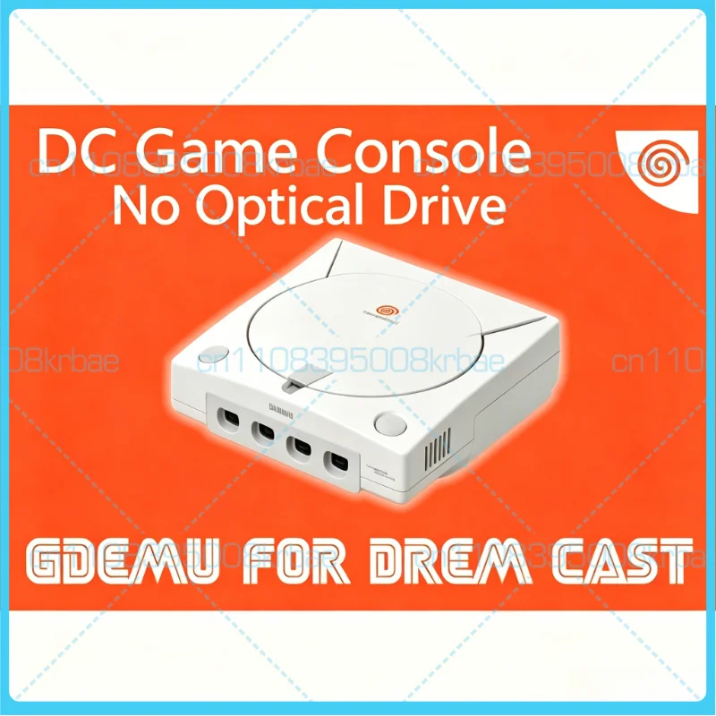Consola Retro SEGA Dreamcast DC VA1 GDEMU Instalada, Emulador de Unidad Chapado en Oro Negro, Lista para Usar