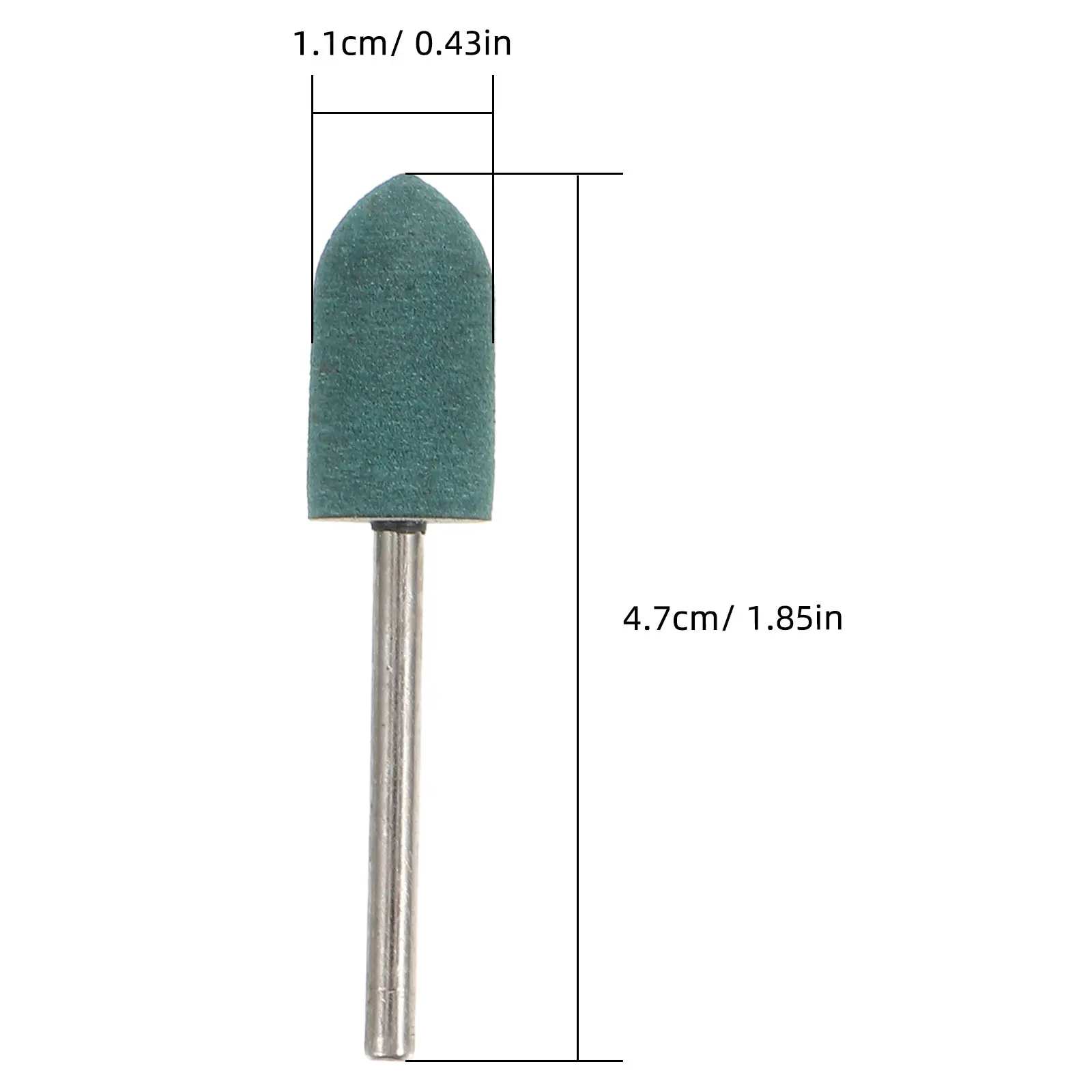 1Set Versatile Grinding Bits Kit Stainless Steel Rubber Mounted Points for Drill Angle Grinder Rotary Tool Sanding Polishing