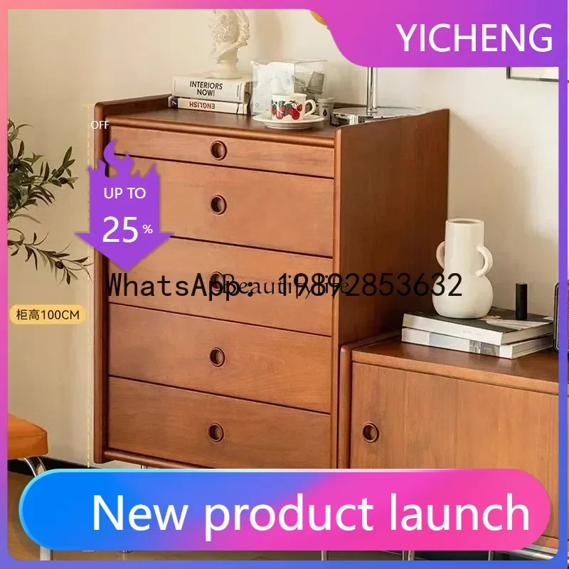 

QQ jj LSolid wood chest storage retro cabinet