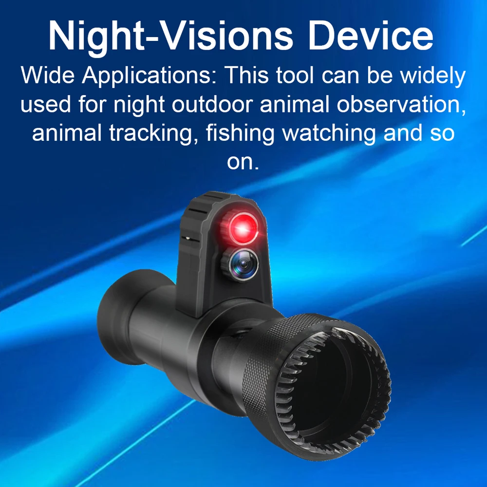 Ponbos 200M Infrared Night Vision Device Portable Monoculars Telescope for Hunting Suitable for 38-48mm Diameter Sight