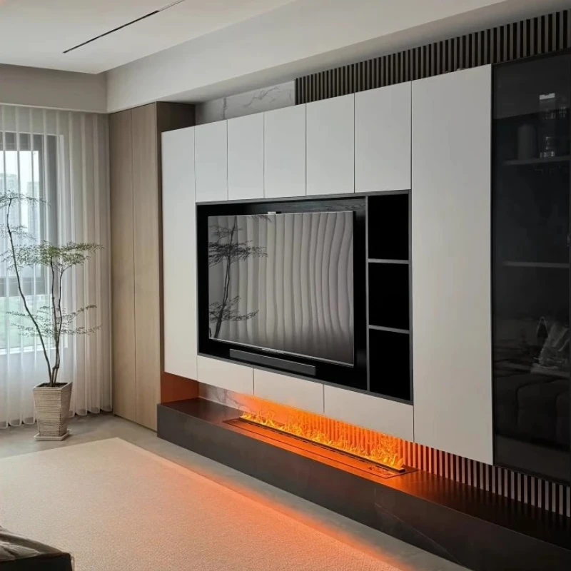 TV Stand Table Modern Entertainment Center Living Room Furniture Electric Fireplace Floating Fernseher Tisch Home Furniture