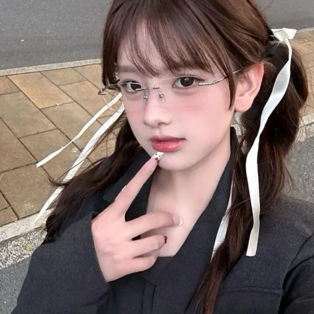 Spectacle Spectacle Lens Power 0 To -600 Anti Blue-ray Nearsighted Glasses Gold-rimmed Small Frame Frameless Glasses Lightweight - Aliexpress Deal