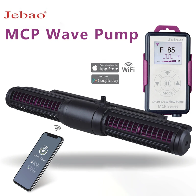 New Jebao MCP 70 90 120 150 180 Cross Flow Pump Display with Wifi Control LCD Display with WIFI Wave Pump Circulating Pump