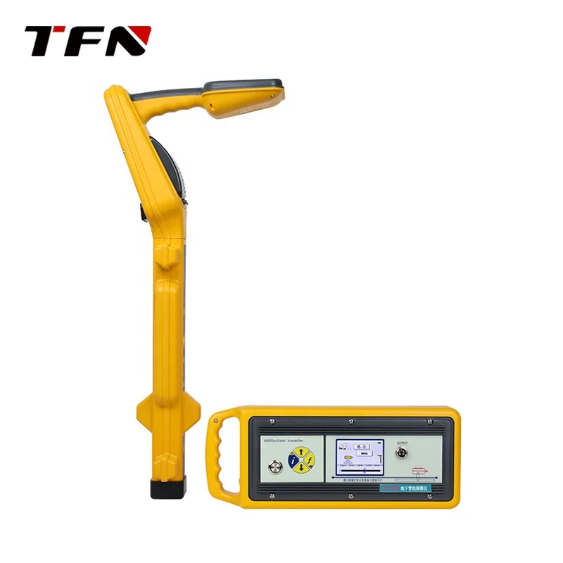 TFN T6000 متوفر في المخزون محدد موقع خطأ الكابلات الرقمية بعمق 20 متر محدد موقع الأنابيب تحت الأرض جهاز تتبع الطريق للأنابيب المعدنية والكابلات