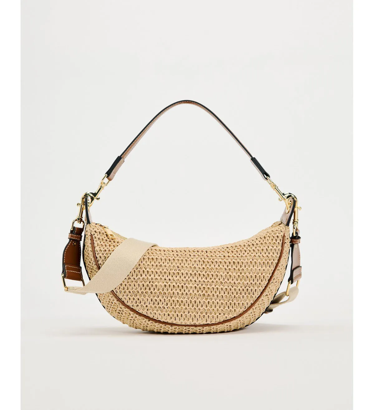 Woven Hobo Bag for Women, Soft Slouchy Underarm Purse, Boho Crossbody & Shoulder Bag, Summer Tote