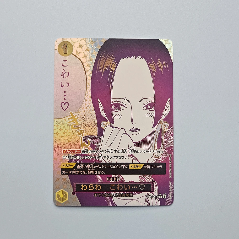 Anime characters ONE PIECE Roronoa Zoro Boa Hancock DIY Homemade Xtreme beauty Game toys Collection card Christmas birthday gift