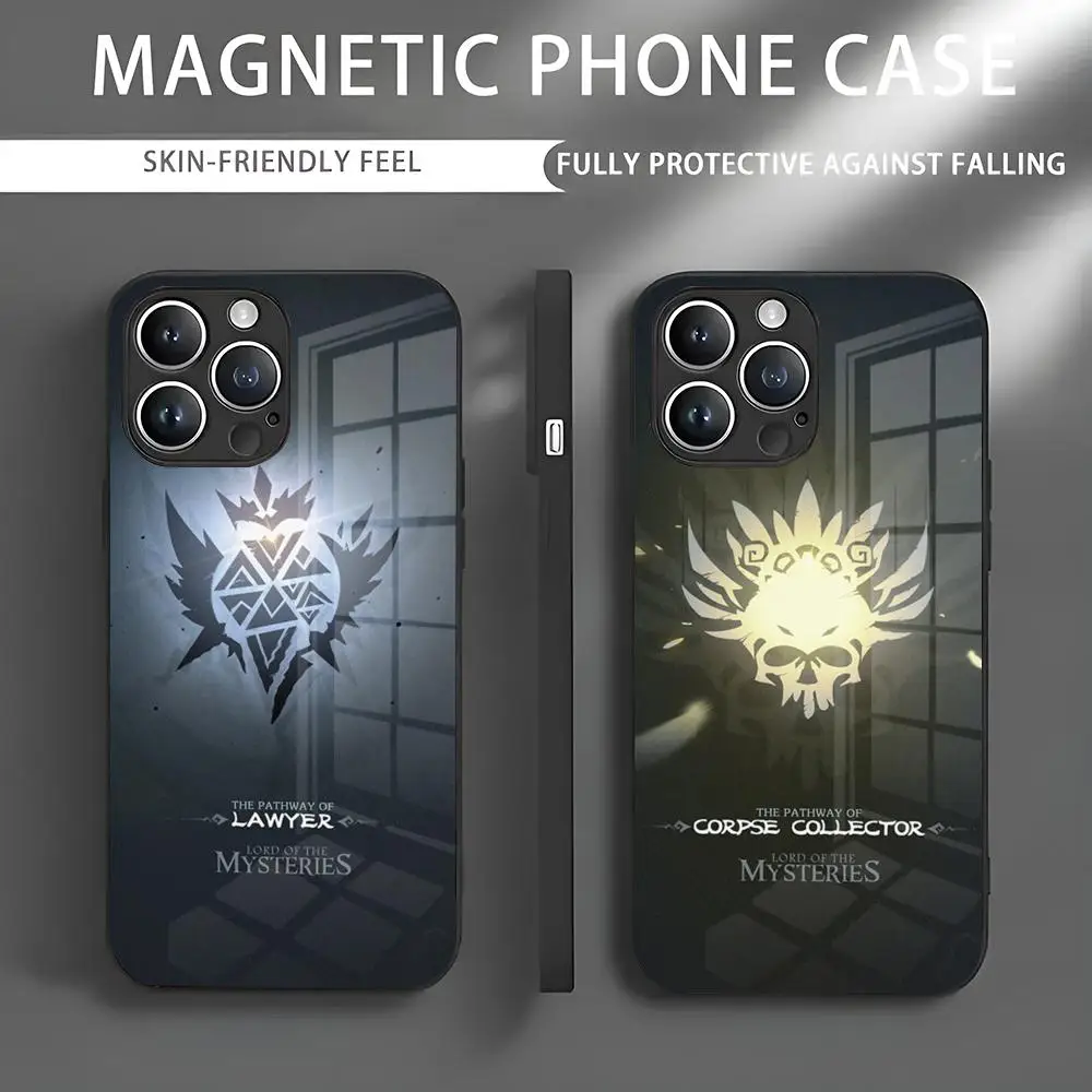 Lord Of Mysteries Phone Case Iphone 16 Pro Max Case 15 14 13 12 11 X XR XS XSMAX 8 Plus Mini Pro Max Glass Magnetic Phone Case