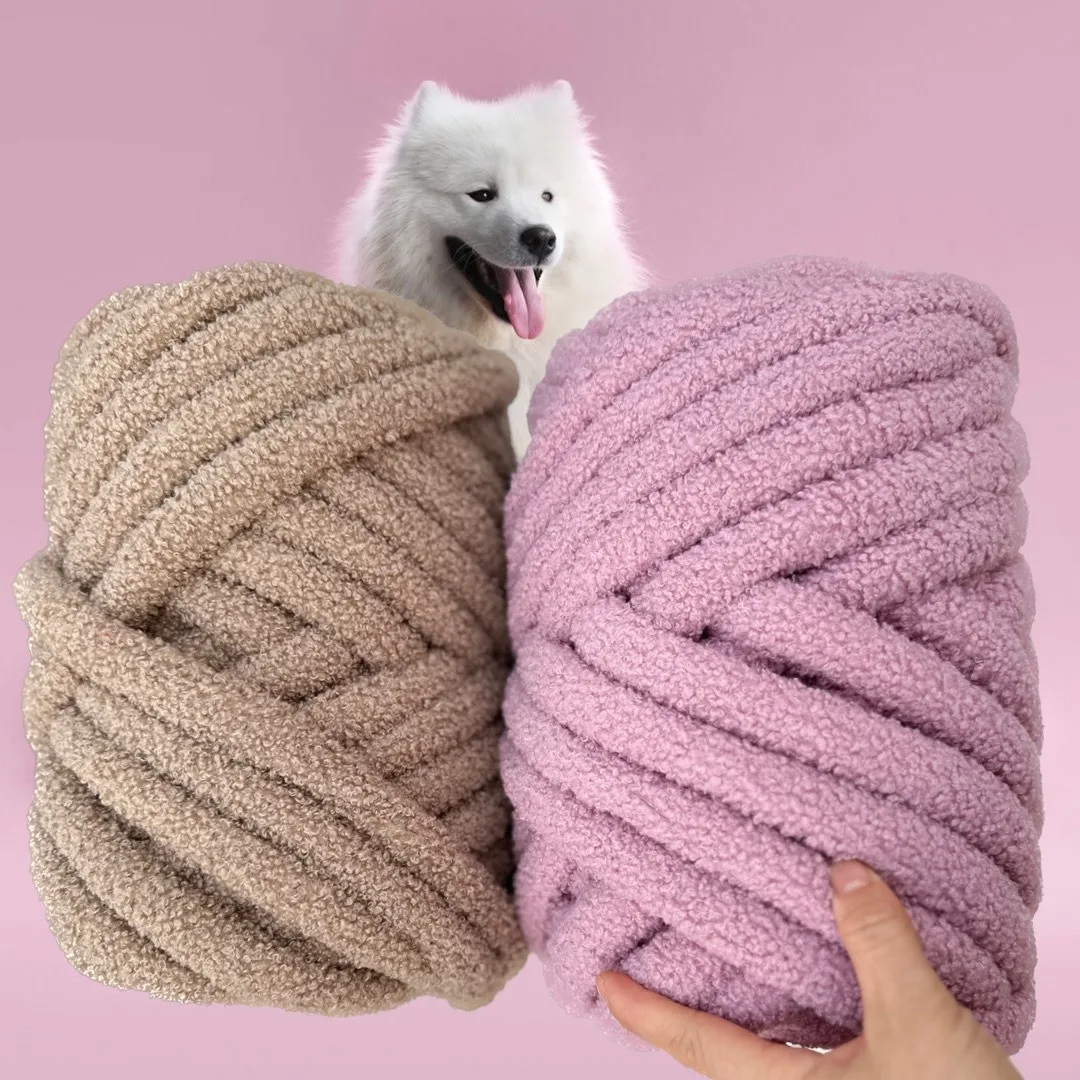 500g/1000g teddy thread, fleece lamb wool braided thread, core gauze strip, thick Icelandic cloth strip DIY bag line