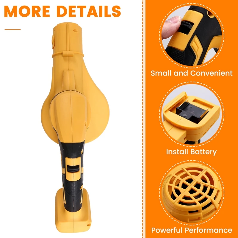 Cordless Blower Hair Dryer Rechargeable Cordless Blower Leaf Blower Hand Lift Electric Blower Garden Mini Blower Mini Blower