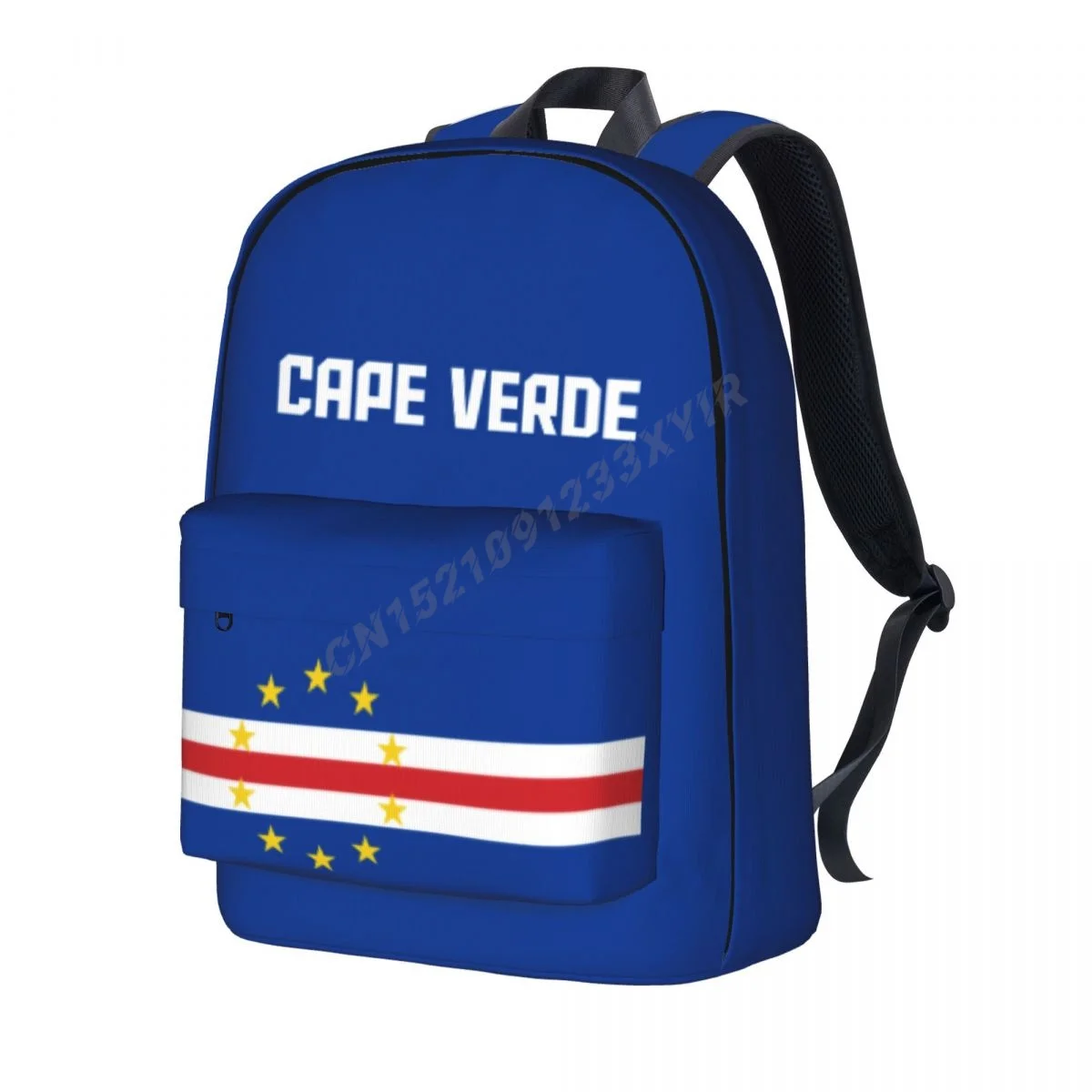 Unisex Backpack Cape Verde Flag Cape Verdean Stitch Schoolbag Messenger Bag Case Laptop Travel Bag Mochila Gift