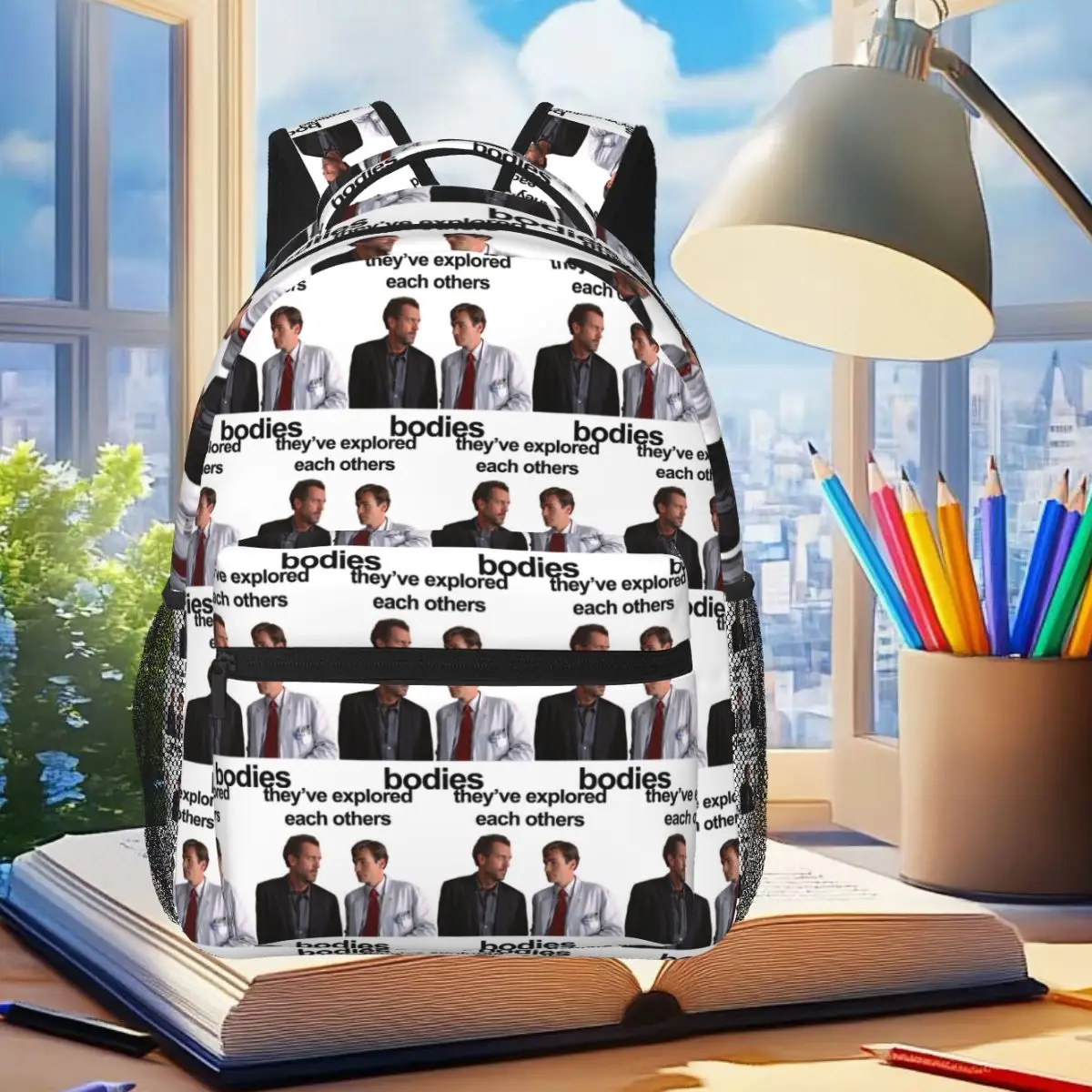They've Explored Each Others Bodies James Wilson House MD Backpack Student Boys Girls BookBag School Bag Shoulder Bag For Unisex
