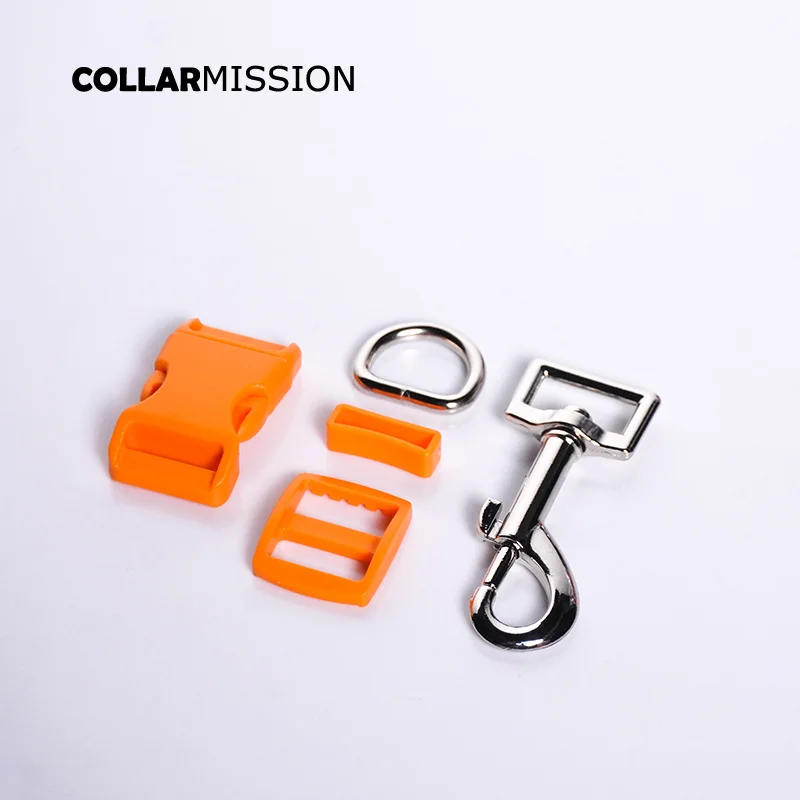 

50set/lot Electroplating Process Buckle Tri-Glid Square Keeper D-Ring Metal Dog Clasp Accessories 15-25mm 17 Kinds