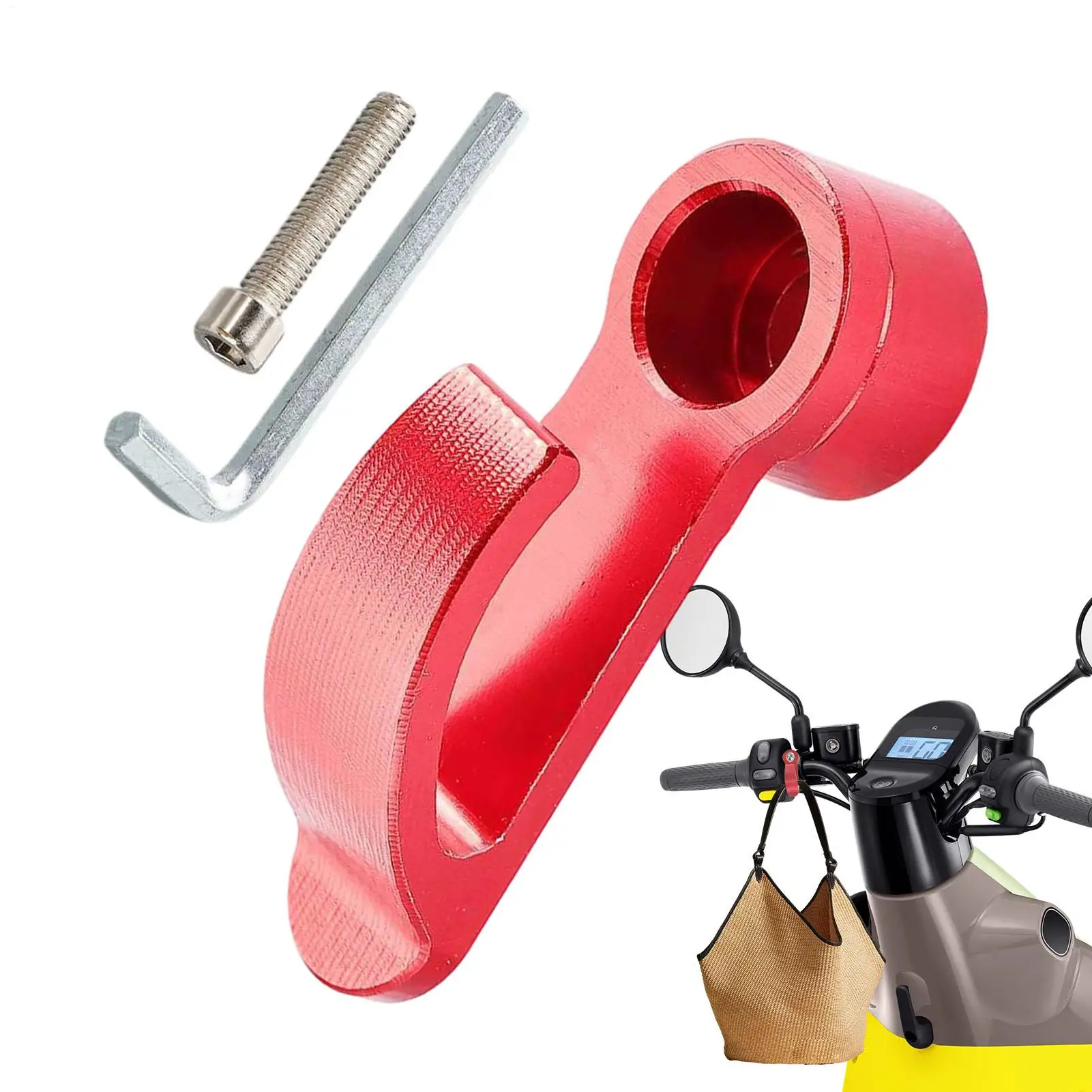 Motorcycle Handlebar Hook Aluminum Alloy Storage Holder C NC Upper Pump Storage Hook Motorcycle Helmet Modification Holder