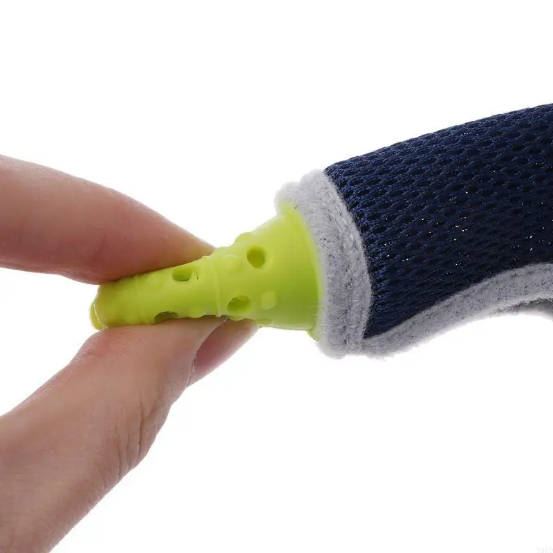 

Y88D Baby Thumb Sucking Finger Protector Silicone Biting Gloves Teether Finger Band