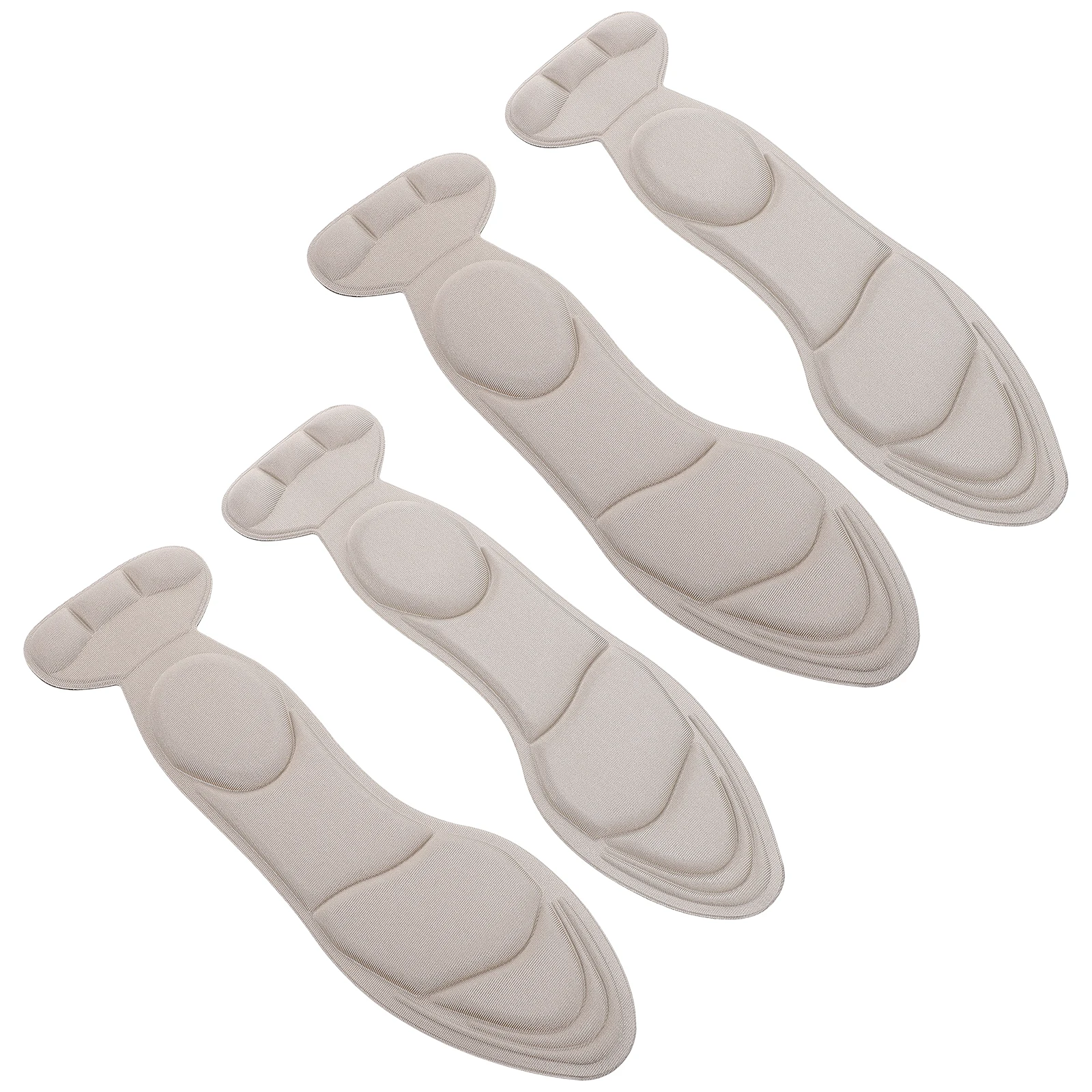

2Pairs MassageInsoles Padded Inserts WomenMen Waterproof Sponge Elastic FootSupport ShoeCushions PlantarRelief InsolePadding