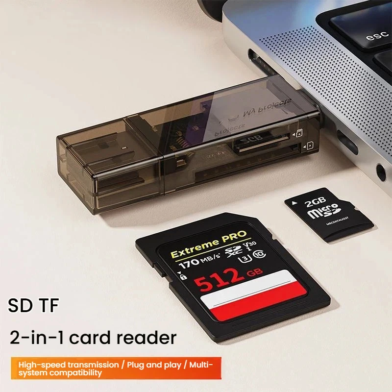 

All-in-one card reader, SD/TF memory card OTG converter, typec card reader for mobile phones and computers