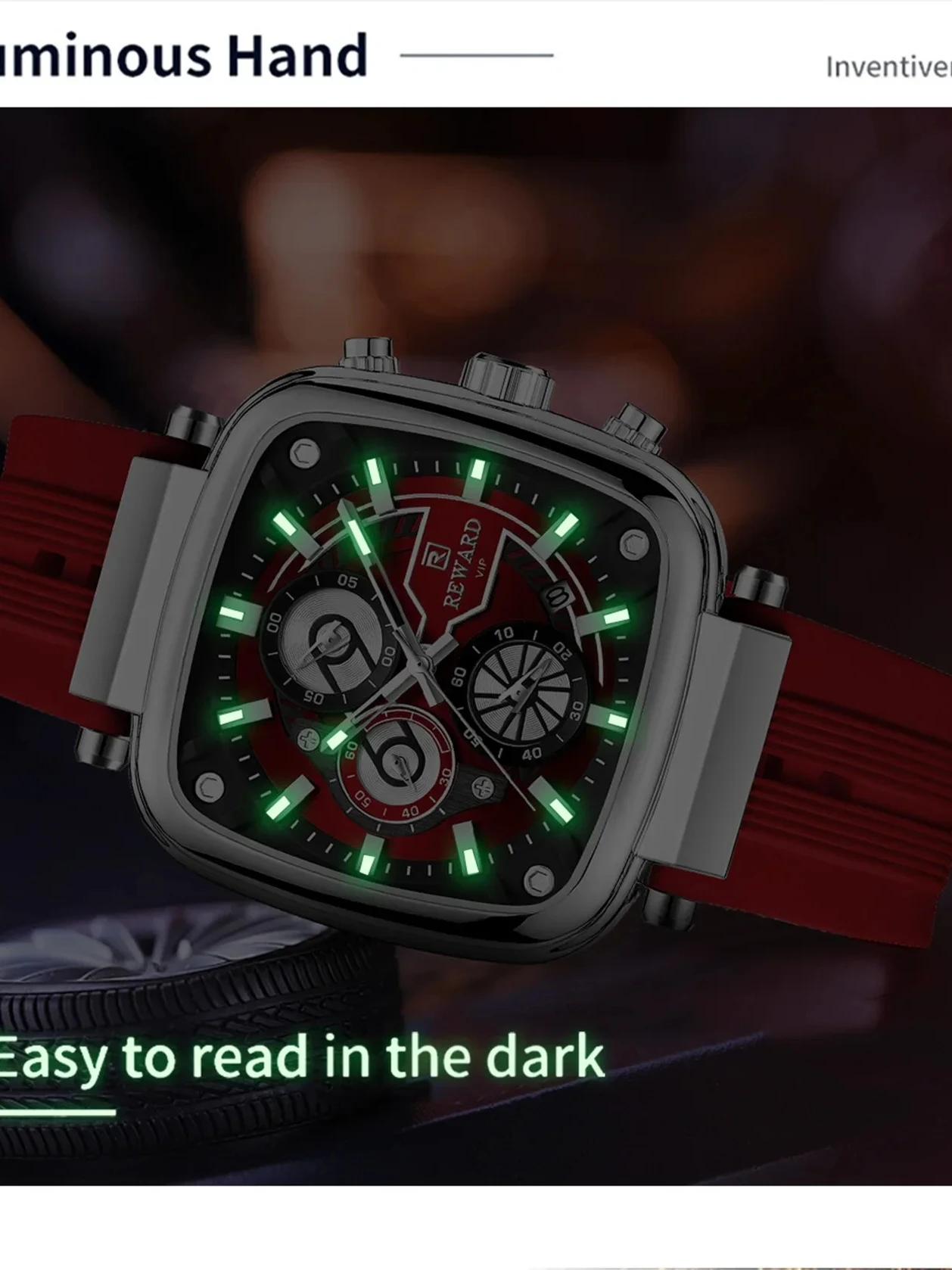 مكافأة 831509 الترفيه الرياضة كوارتز ساعة رجالي متعددة الوظائف كرونوغراف تاريخ تلقائي ساعات الموضة للرجل Reloj Hombre