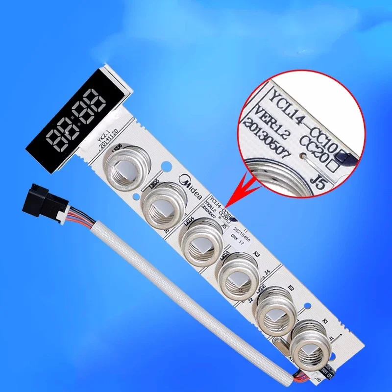 

New for Midea range hood touch switch board DJ370R/560R DJ8037 control panel display board YCL14-CC10