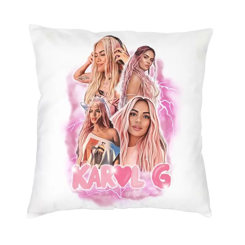 Fashion Reggae Ainger Bichota Season Karol G Cushion Covers 40x40cm Soft Pillow Case for Sofa Square Pillowcase Home Decor