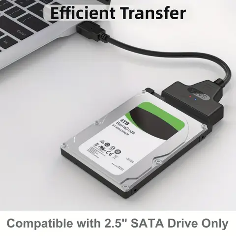 SATA to USB 3.0 / 2.0 / Type-C Adapter Cable for 2.5 Inch HDD/SSD Hard Drive Supports Data Transfer and Storage Expansion