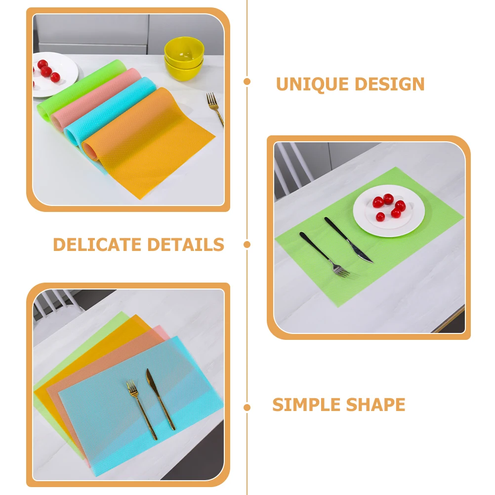 

4 Pcs Kitchen Drawer Liners Cabinet for Shelves Freezer Mats Fridge Shelf Washable and EVA