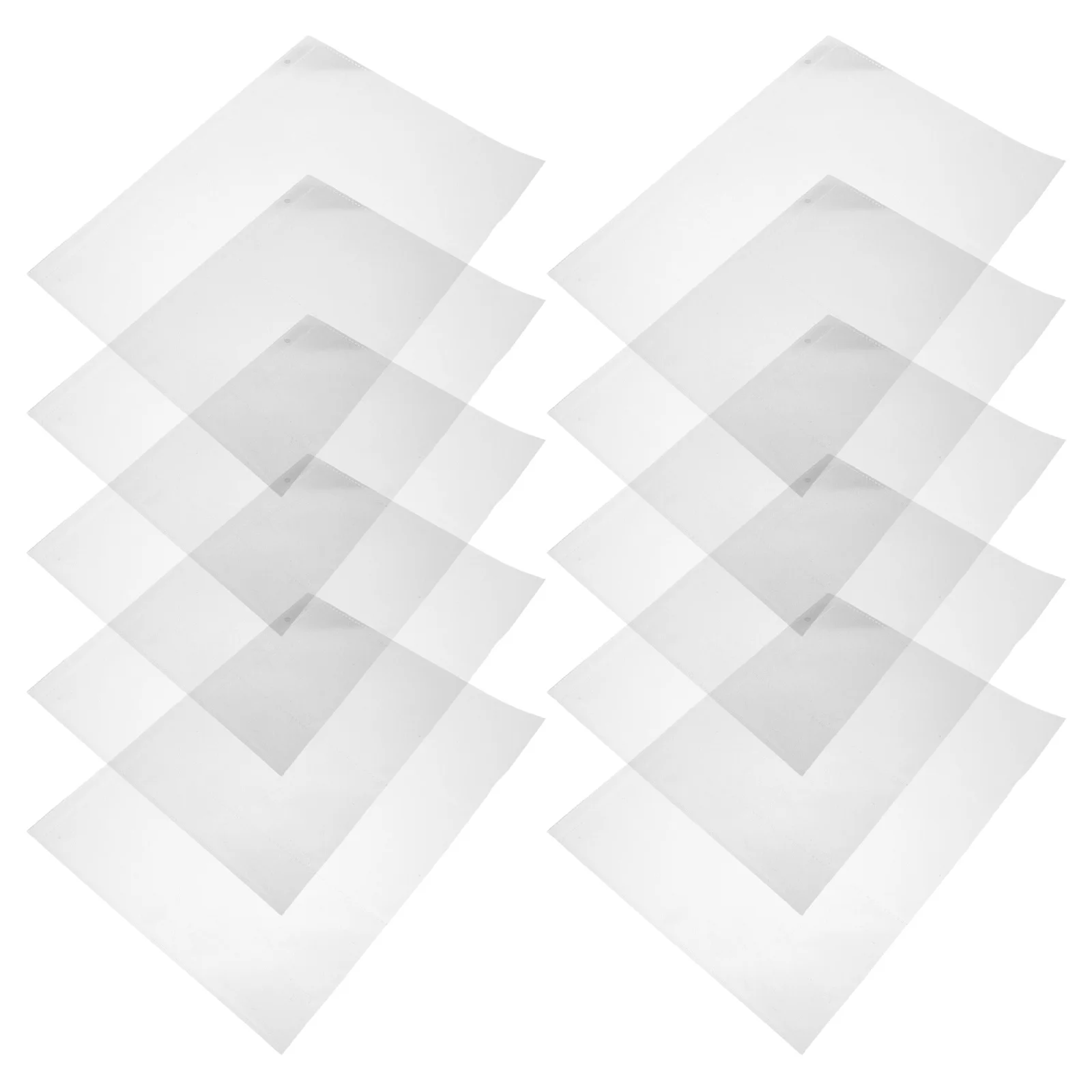 

40Pcs Transparent Refill Currency Pages PVC 4-Hole 3-Pocket Clear Plastic Sheets for Banknote Stamp Coupon Organizer Binder A4