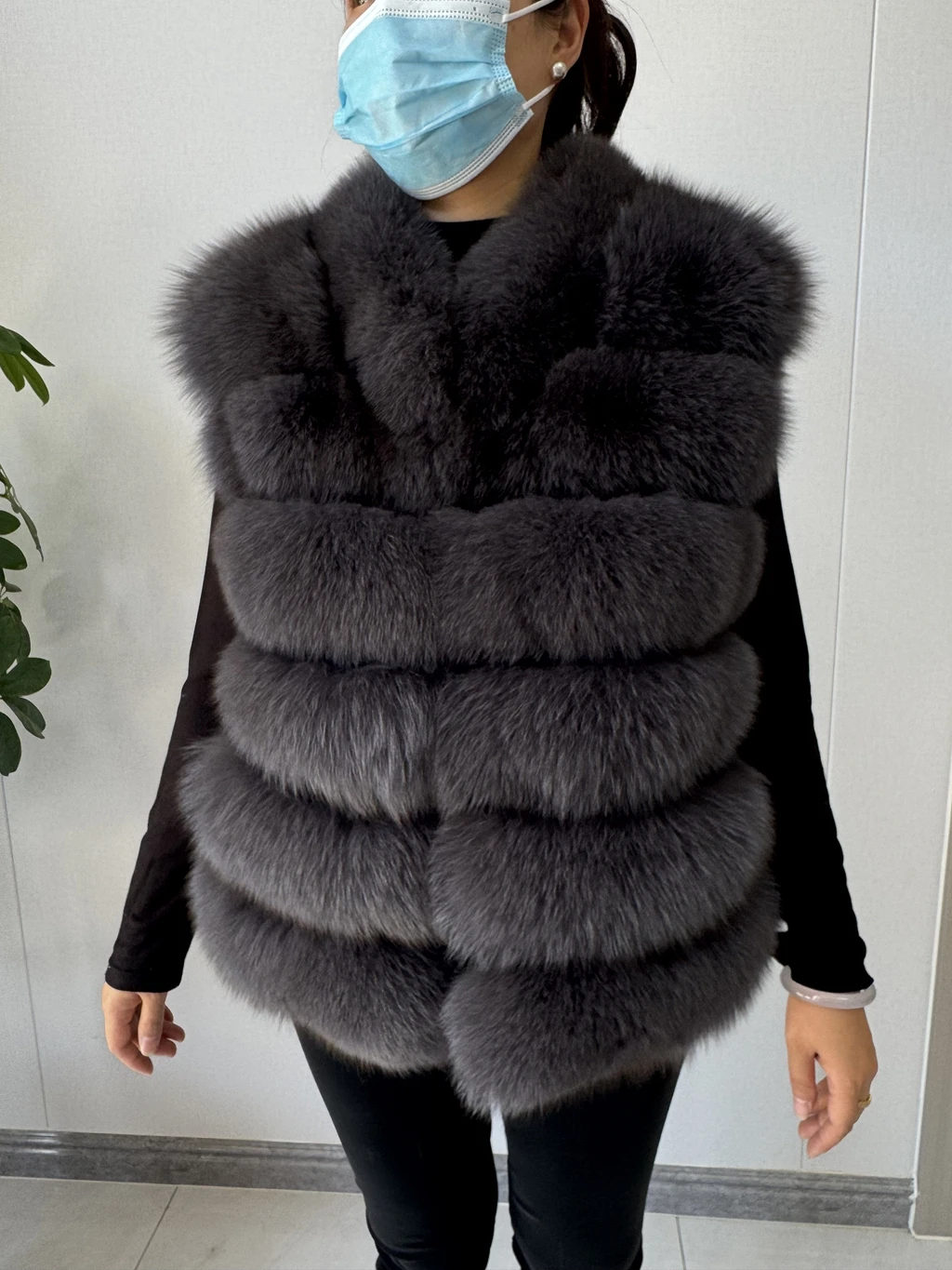 2026 NEW style Fox Fur Coat Real Winter New Outwears Women's Fashion Luxury Jacket High Quality Clothing Natural And Stand Colla