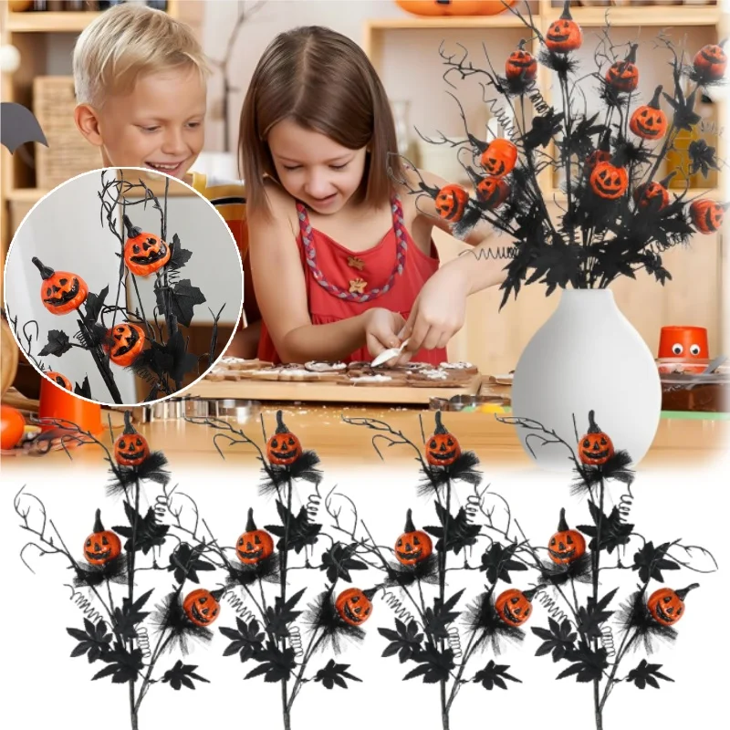 Blumenarrangement Dreizack Kürbis Halloween Home Party Dekoration Zubehör Lächelndes Gesicht Kürbis Vase Fotografie Requisiten