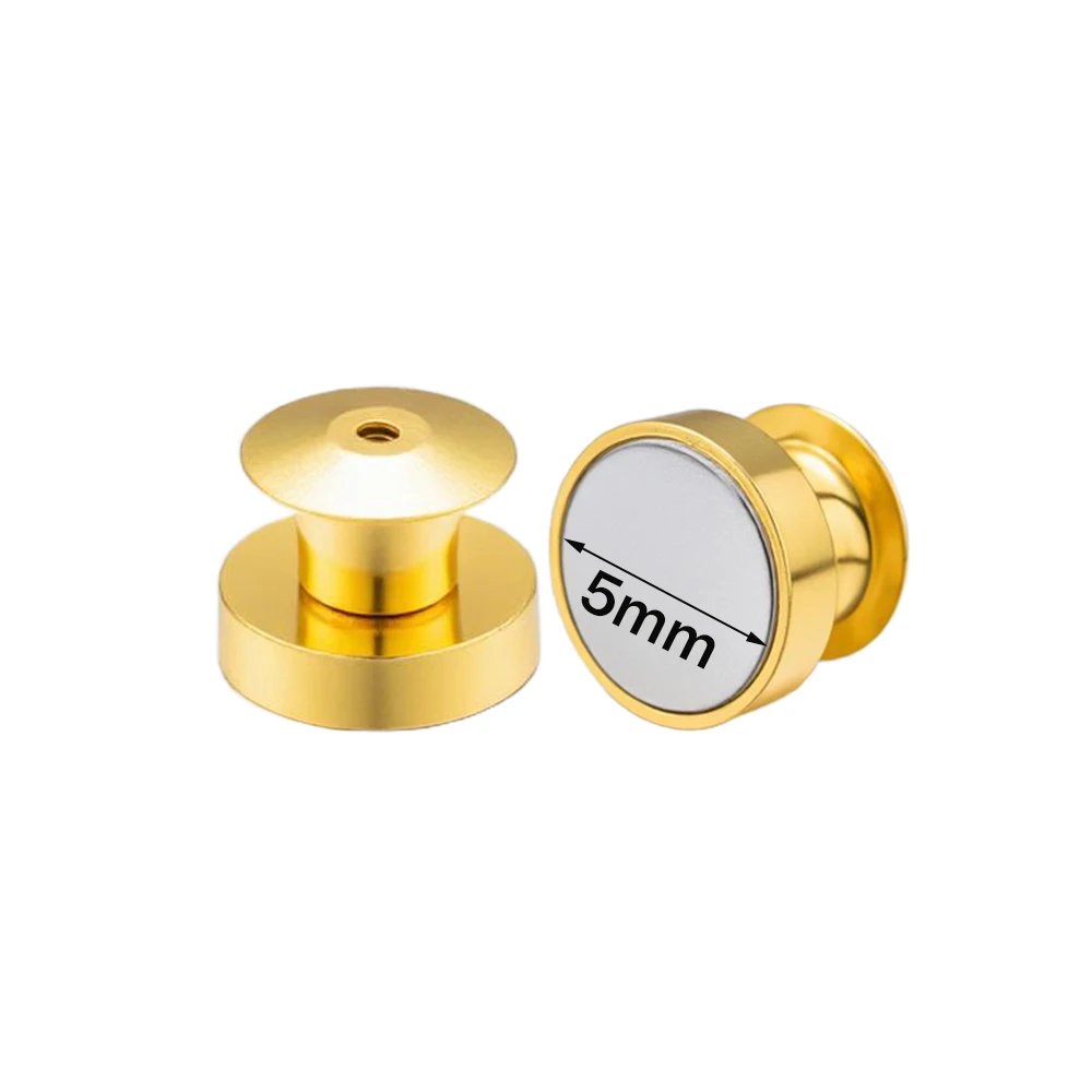 10 Stück Metall-Magnetbroschen-Verschlüsse, Metallnadel-Schnallen, praktisch für DIY-Broschen, Abzeichen, Schmuckherstellung und Zubehör. – Detail 5