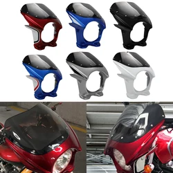 Motorcycle Guide Cover For Honda CB400 VTEC 7 Inch Retrofit Head Headlight Shade 400sf Windshield ABS Injection Fairing Cover