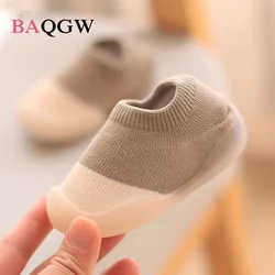 Baby Indoor First Walkers Socks Shoes Infant Breathable Toddler Shoes Color Matching Cute Kids Soft Soled Child Floor Sneaker