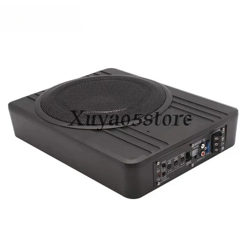 8/10Inch CarSubwoofer Audio 600W High-power Aluminum Alloy Speaker Underseat Woofer Modification Ultra-thin Amplified Subwoofer