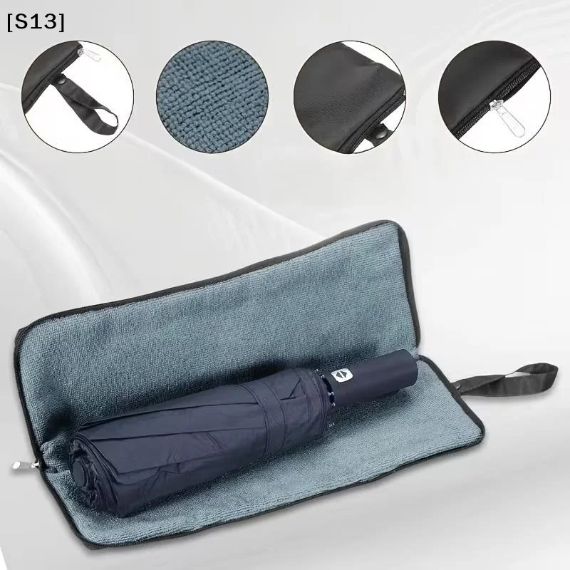Small Fresh Print Umbrella Storage Bag Clutch Type Absorbent Waterproof Portable Pouch For Folding Umbrella Outdoor Use[Q]Q@