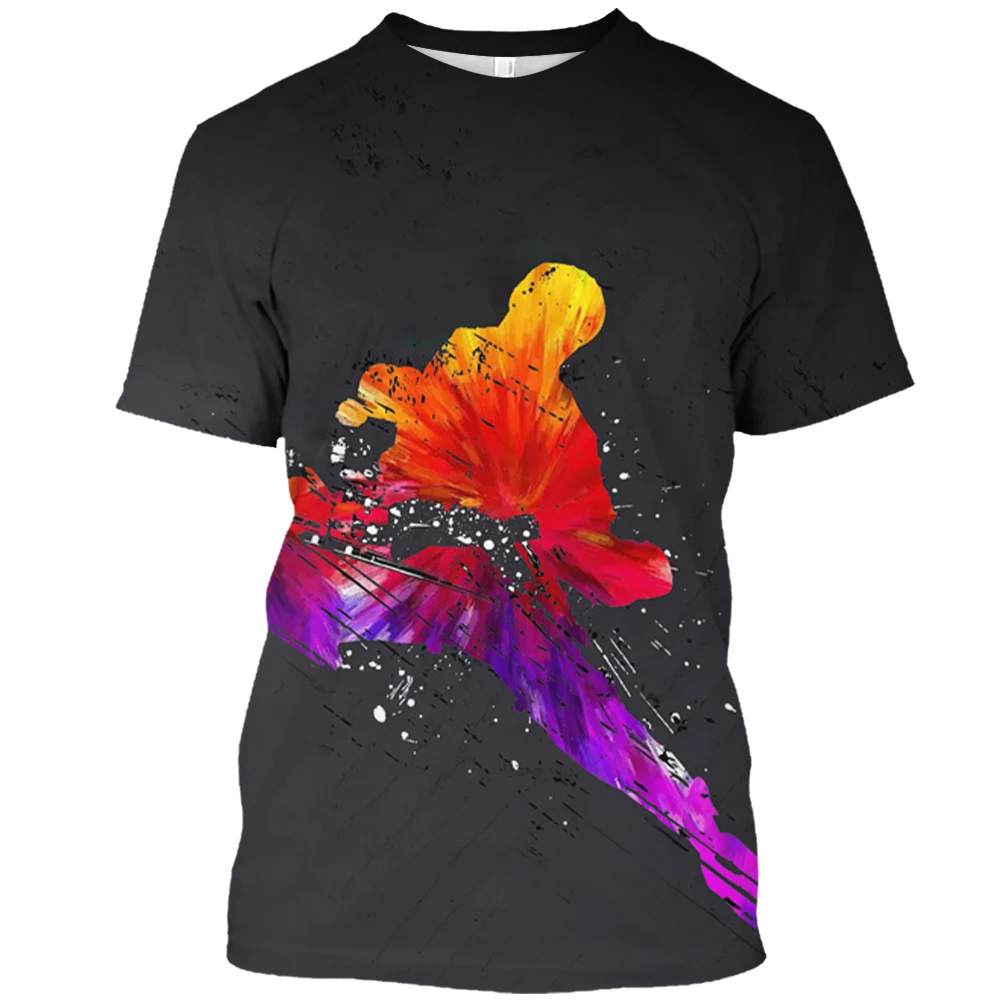 Fashion harajuku Karate graphic t shirts For Men Summer Casual Fun streetwear Trend Round Neck Printed Short Sleeve Tees Tops